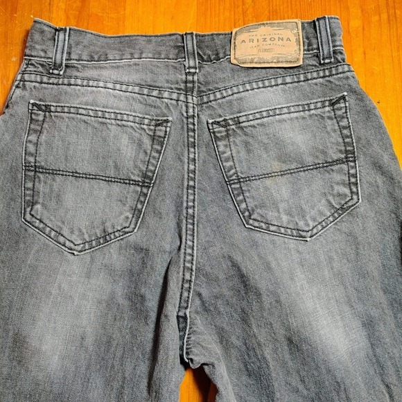 Womens Slim Gray‎ Denim Jeans Size 16 bootcut bell bottom Arizona Jean Co - Picture 9 of 11